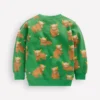 Everyday Printed Sweatshirt Green Highland Cows Everyday Printed Sweatshirt Green Highland Cows