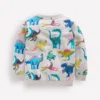 Everyday Printed Sweatshirt Grey Dinos