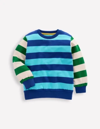 Everyday Printed Sweatshirt Hotch Stripe