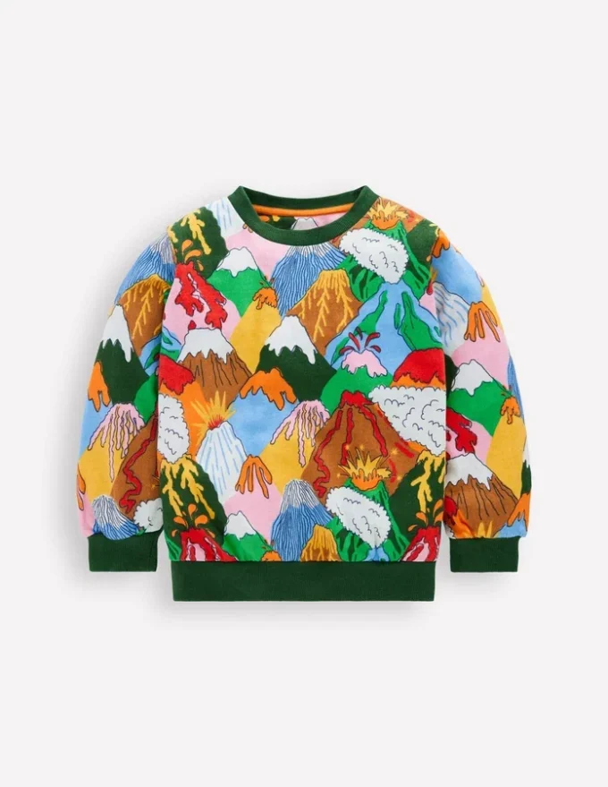 Everyday Printed Sweatshirt Multi Volcanoes Everyday Printed Sweatshirt Multi Volcanoes