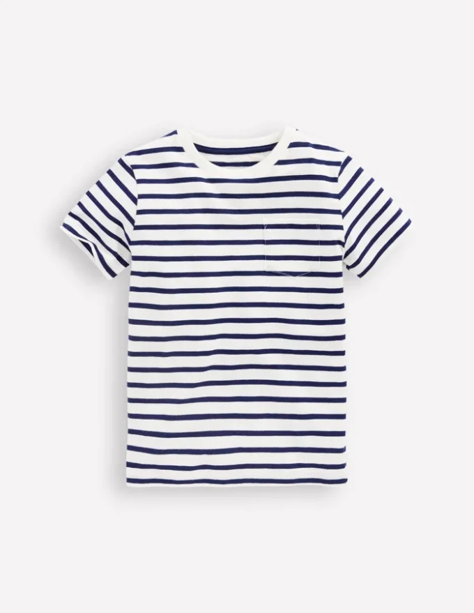 Everyday Short Sleeve T-Shirt Ivory/College Navy