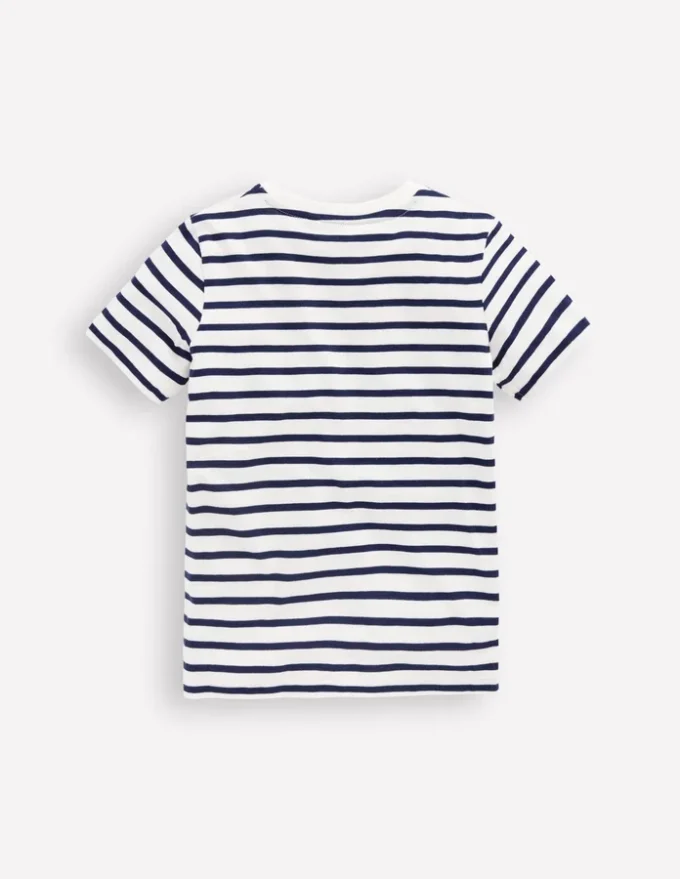 Everyday Short Sleeve T-Shirt Ivory/College Navy