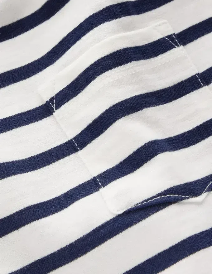 Everyday Short Sleeve T-Shirt Ivory/College Navy
