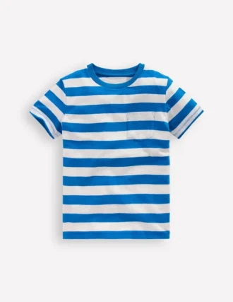 Everyday Short Sleeve T-Shirt Kingfisher Blue/ Soft Ivory