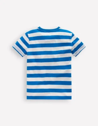 Everyday Short Sleeve T-Shirt Kingfisher Blue/ Soft Ivory