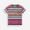 Everyday Short Sleeve T-Shirt Navy, Red and Blue Multistripe