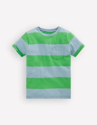 Everyday Short Sleeve T-Shirt Parakeet Green/Vintage Blue