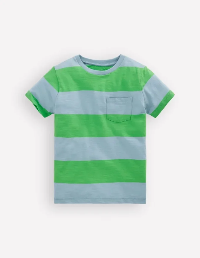 Everyday Short Sleeve T-Shirt Parakeet Green/Vintage Blue
