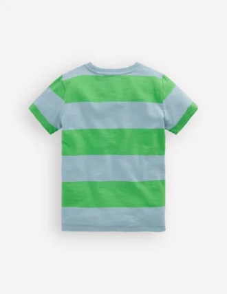 Everyday Short Sleeve T-Shirt Parakeet Green/Vintage Blue