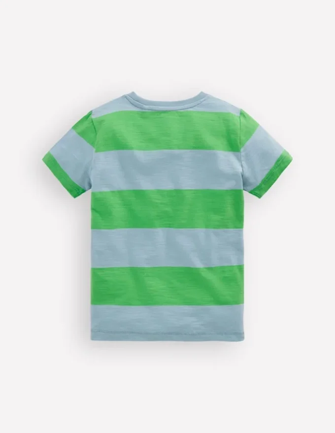 Everyday Short Sleeve T-Shirt Parakeet Green/Vintage Blue