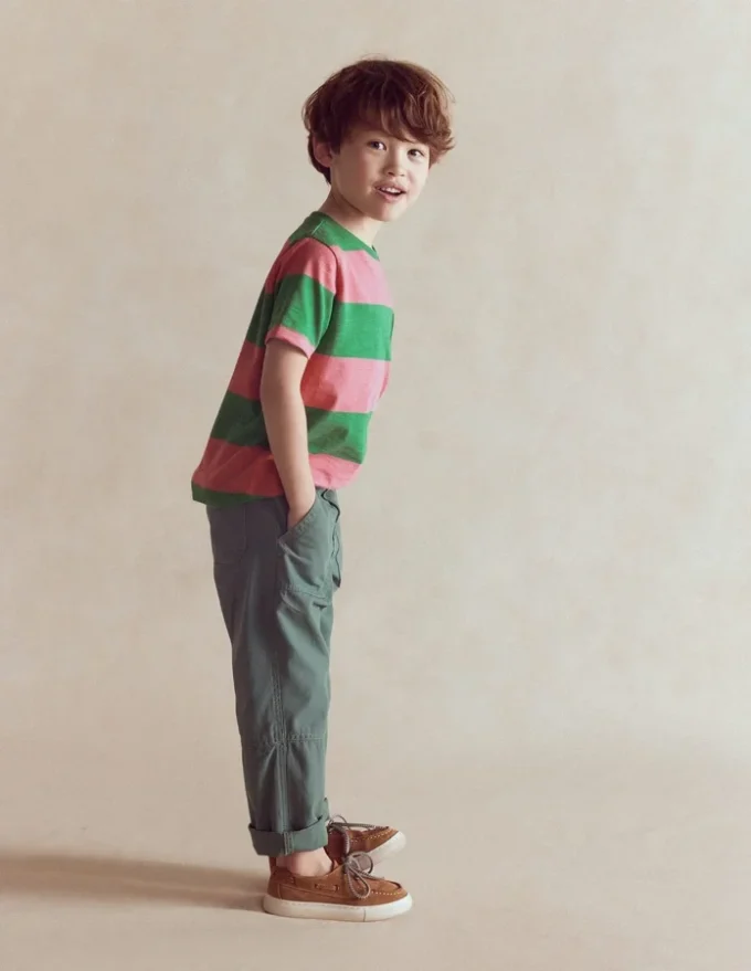 Everyday Short Sleeve T-Shirt Shamrock Green/Chintz Pink