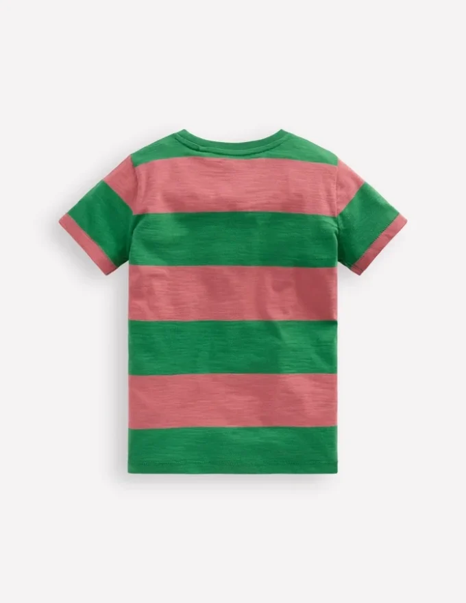 Everyday Short Sleeve T-Shirt Shamrock Green/Chintz Pink