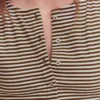 Evie Ribbed Puff Sleeve Top Potting Soil, Ivory Stripe Evie Ribbed Puff Sleeve Top Potting Soil, Ivory Stripe
