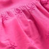 Fabric Mix Broderie Top Carmine Rose Fabric Mix Broderie Top Carmine Rose
