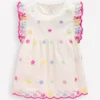 Fabric Mix Broderie Top Coconut Milk Fabric Mix Broderie Top Coconut Milk
