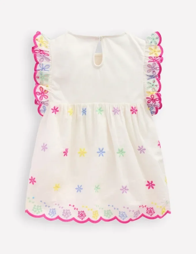 Fabric Mix Broderie Top Coconut Milk Fabric Mix Broderie Top Coconut Milk