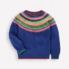 Fair Isle Jumper Sapphire Blue Multi Fair Isle Jumper Sapphire Blue Multi