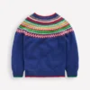 Fair Isle Jumper Sapphire Blue Multi Fair Isle Jumper Sapphire Blue Multi