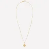 Fine Spinner Pendant Necklace Gold Colour Fine Spinner Pendant Necklace Gold Colour