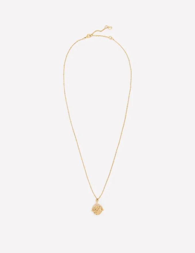Fine Spinner Pendant Necklace Gold Colour Fine Spinner Pendant Necklace Gold Colour