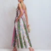 Fit and Flare Midi Dress Orchid Canopy Stripe Fit and Flare Midi Dress Orchid Canopy Stripe