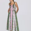 Fit and Flare Midi Dress Orchid Canopy Stripe Fit and Flare Midi Dress Orchid Canopy Stripe