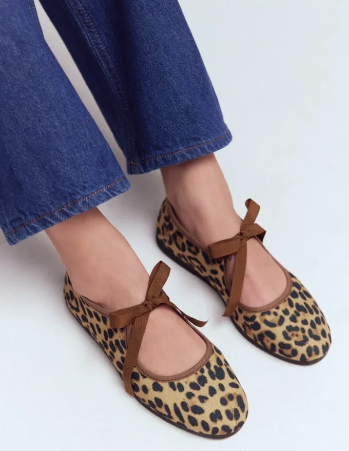 Flexi Tie Mary Jane Leopard Flexi Tie Mary Jane Leopard