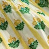 Floaty Shirred Dress Yellow Flower Stem Floaty Shirred Dress Yellow Flower Stem