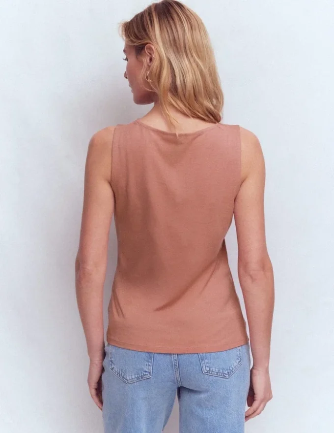 Flora Lace Trim Supersoft Tank Vintage Rose Flora Lace Trim Supersoft Tank Vintage Rose