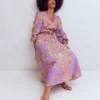 Florence Linen Blend Dress Multi Enchanting Bouquet Florence Linen Blend Dress Multi Enchanting Bouquet