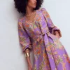 Florence Linen Blend Dress Multi Enchanting Bouquet Florence Linen Blend Dress Multi Enchanting Bouquet