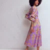 Florence Linen Blend Dress Multi Enchanting Bouquet Florence Linen Blend Dress Multi Enchanting Bouquet