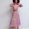 Florence Linen Blend Dress Multi Enchanting Bouquet Florence Linen Blend Dress Multi Enchanting Bouquet