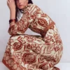 Florence Linen Blend Dress Orange, Ornamental Garden Florence Linen Blend Dress Orange, Ornamental Garden