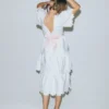 Flower Hem Occasion Dress Soft Ivory Flower Hem Occasion Dress Soft Ivory