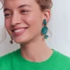 Flower Occassion Earring Blue Flower Occassion Earring Blue