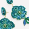 Flower Occassion Earring Blue Flower Occassion Earring Blue