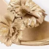 Flower Sandals Gold Flower Sandals Gold