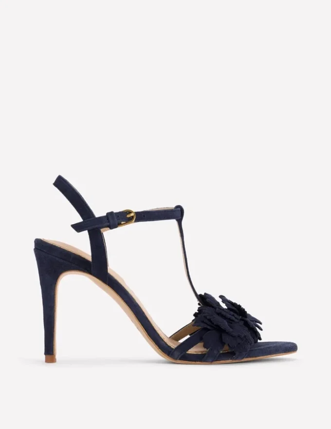Flower Sandals Navy Flower Sandals Navy