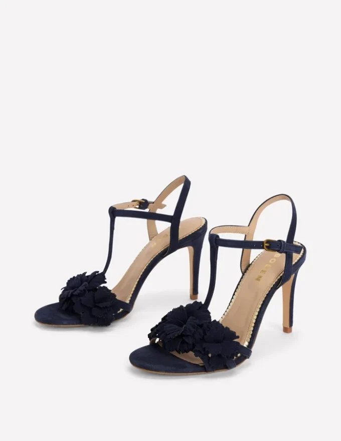 Flower Sandals Navy Flower Sandals Navy