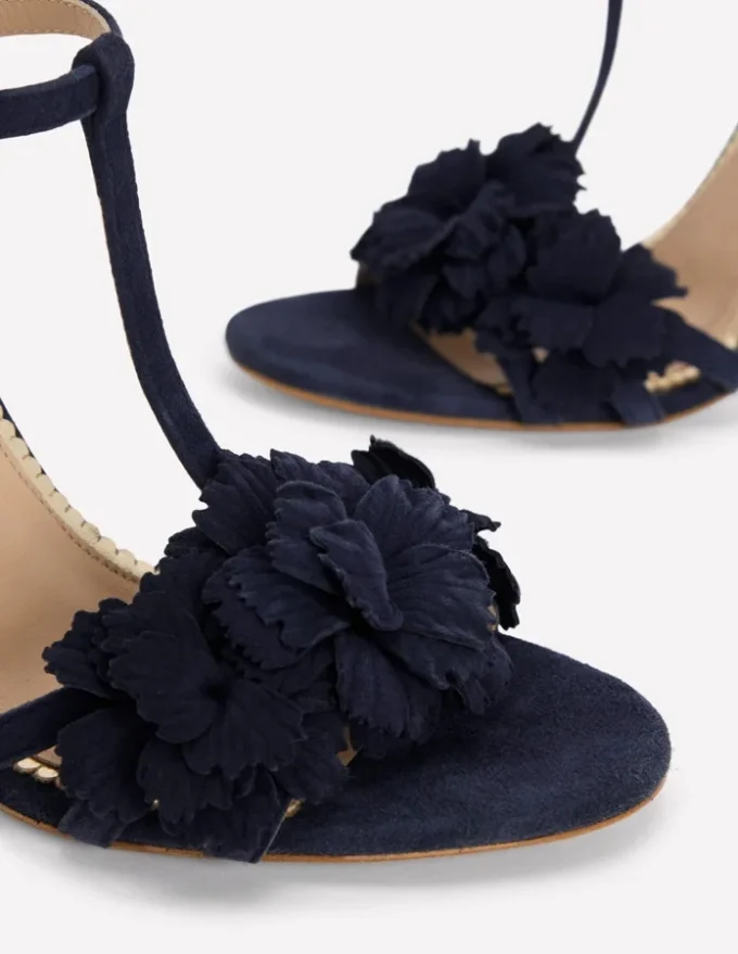 Flower Sandals Navy Flower Sandals Navy