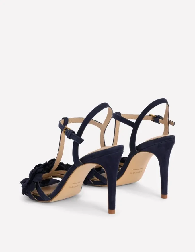 Flower Sandals Navy Flower Sandals Navy