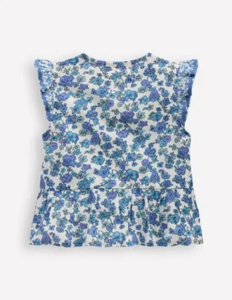 Flutter Button-through Top Hotchpotch Floral