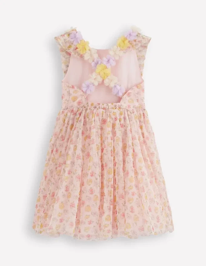 Flutter Strap Back Dress Soft Ivory Rosa Flutter Strap Back Dress Soft Ivory Rosa