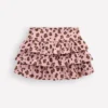 Frill Jersey Skort Pink Leopard