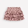 Frill Jersey Skort Pink Leopard