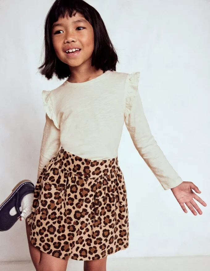 Frill Sleeve Slub Top Soft Ivory Frill Sleeve Slub Top Soft Ivory