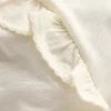 Frill Sleeve Slub Top Soft Ivory Frill Sleeve Slub Top Soft Ivory
