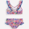 Frill V-neck Bikini Set Meadowsweet Pink Garden floral Frill V-neck Bikini Set Meadowsweet Pink Garden floral