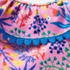 Frill V-neck Bikini Set Meadowsweet Pink Garden floral Frill V-neck Bikini Set Meadowsweet Pink Garden floral